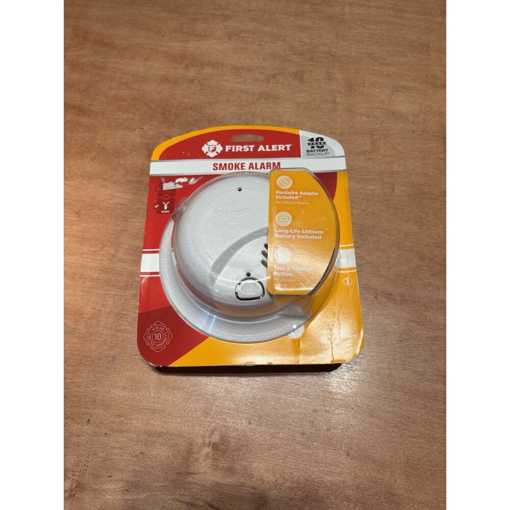 Smoke Alarm with 10 Year Sealed Lithium Battery Life 0827B 10-Year Ionization